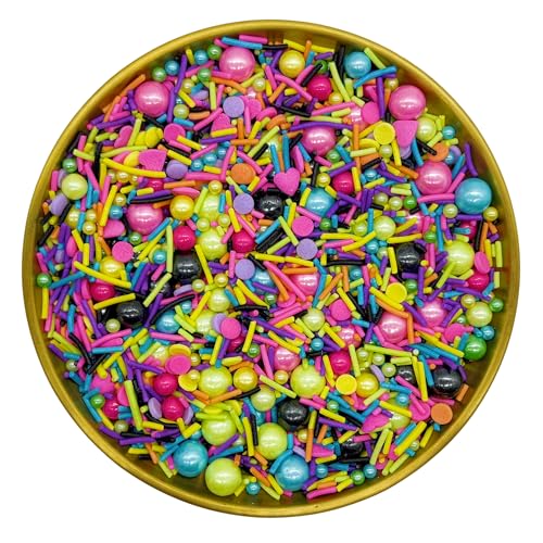 Disco Themed Sprinkles Mixed Style Edible Cake Decorations Cupcake Toppers Cookie Perfect for Cakes