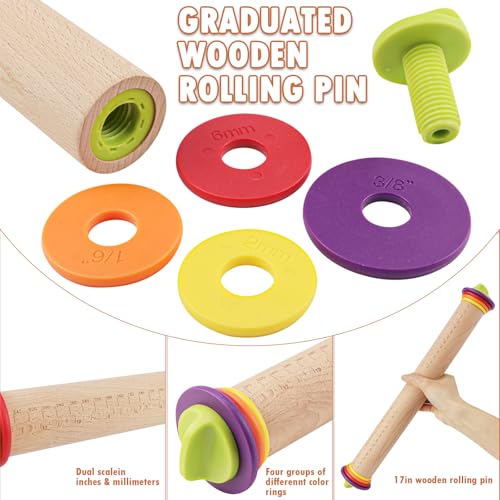 17Inch Wooden Rolling Pin