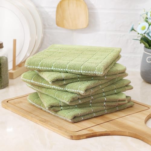 100% Cotton Terry Kitchen Dish Cloths (8 Count)