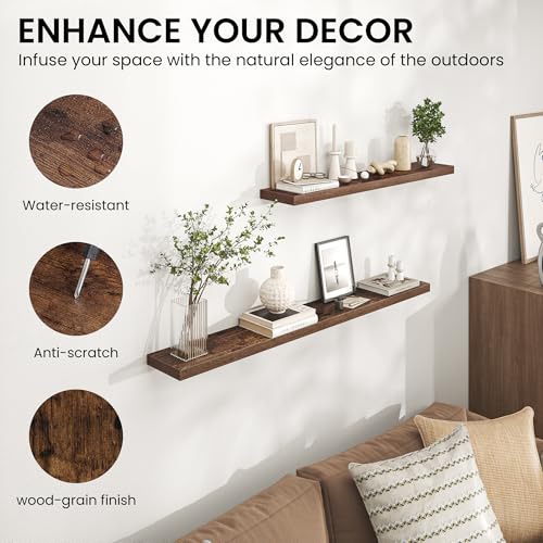 36 Inch Floating Shelves for Wall (2 Count)