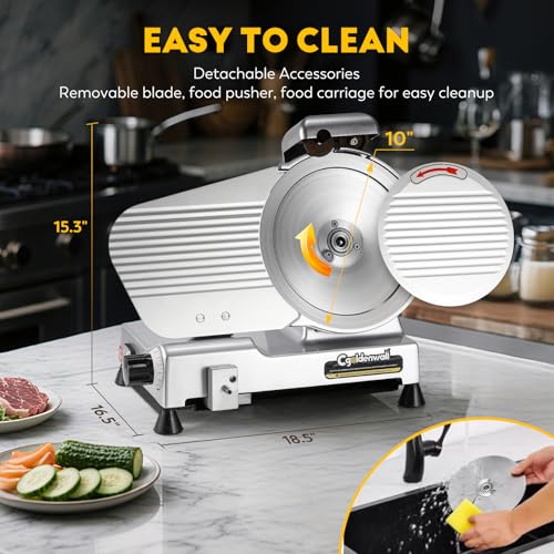 Meat Slicer Machine with Teflon Non