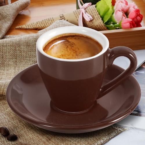 Porcelain Espresso Cup with Saucer