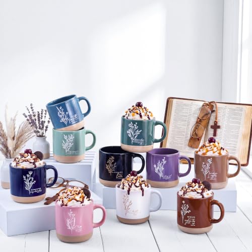 10 Pcs Christian Mugs Bulk for Women Gifts (10 Count)