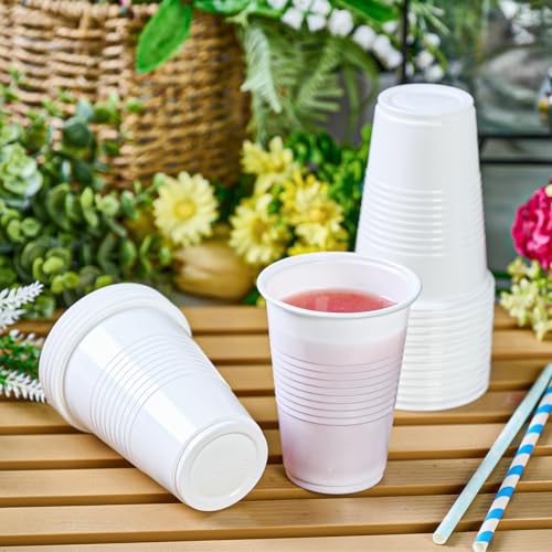 2000 Pack 9 oz White Plastic Cups (2000 Count)