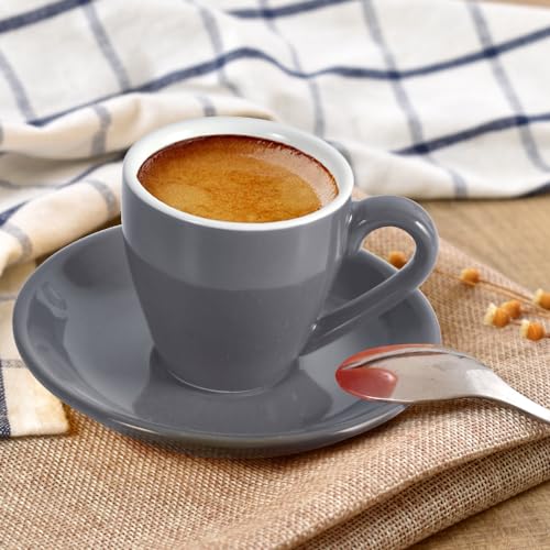 Porcelain Espresso Cup with Saucer