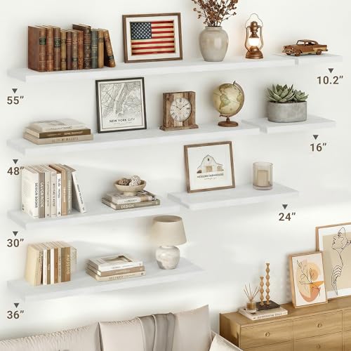 10 in Deep Floating Shelves 16” Set of 2 (2 Count)