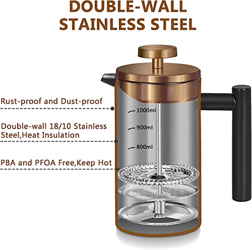French Press Coffee Maker 34OZ