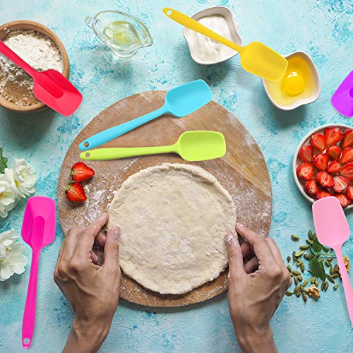 7 Pcs Small Silicone Spoonula Spatula (7 Count)