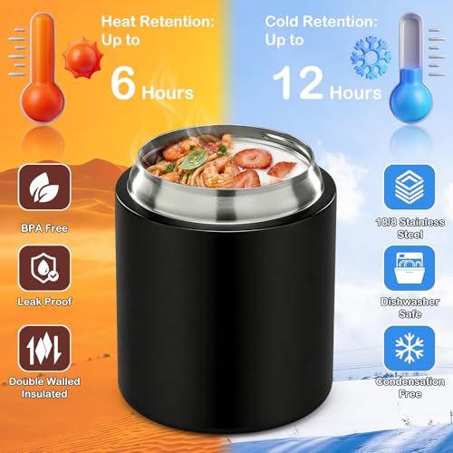 20oz Soup Thermo for Hot Food with a Snack Box Container