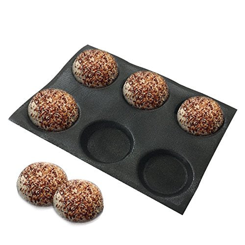Silicone Bun Bread Form Round Shape Bread Tray Perforated Bakery Molds