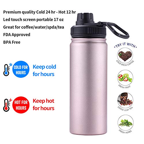 Infuser Travel Mug with Removable loose leaf Tea Strainer Tea Filter Water Bottle 18