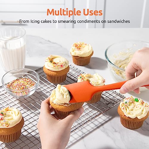 Silicone Spatula Set with 600 Degrees Fahrenheit Heat Resistant
