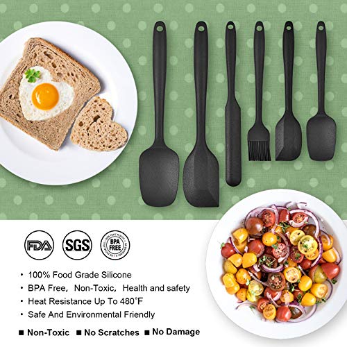 Silicone Spatula Set Food Heat Resistant Kitchen Rubber