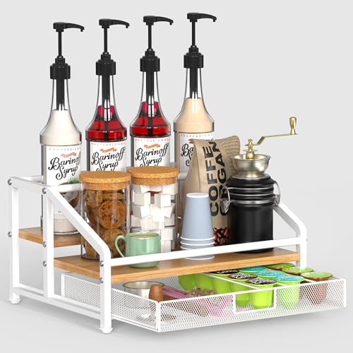 Coffee Syrup Organizer Rack