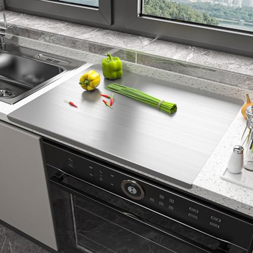 Stainless Steel Cutting Boards with Lip for Kitchen