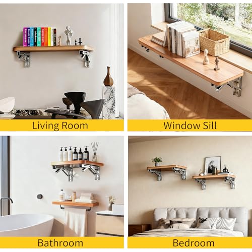 Folding Shelf Brackets (4 Count)