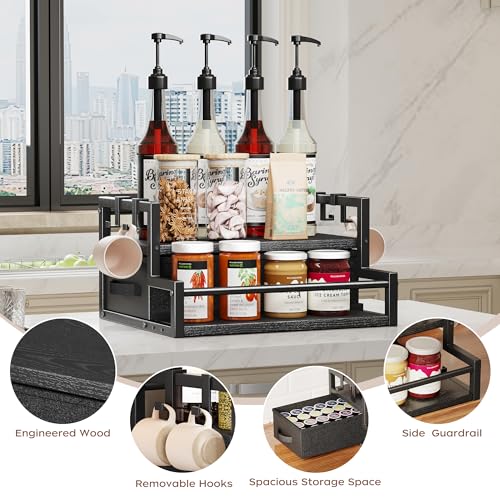 Coffee Syrup Organizer Rack