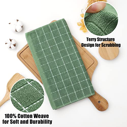 100% Cotton Terry Kitchen Dish Cloths (6 Count)