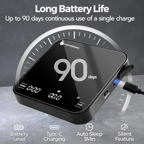 Rechargeable Mini Coffee Scale with Timer