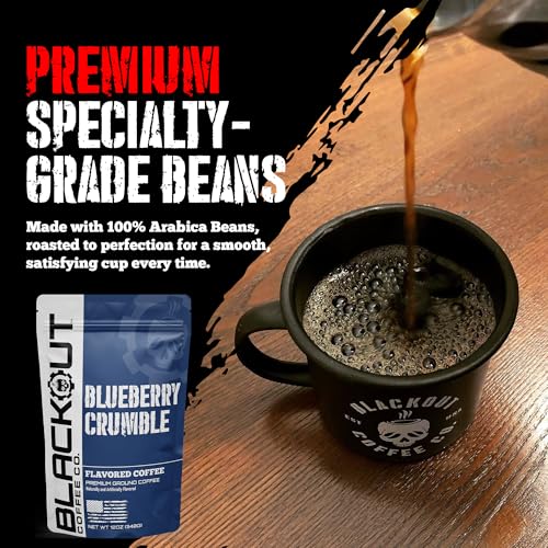 Blackout Coffee Blueberry Crumble Ground Coffee (12 Ounce)