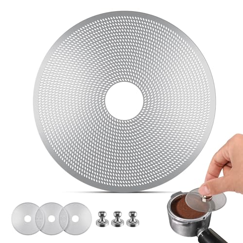 3 Pack 58mm Espresso Puck Screen with Round Hole in the Middle (3 Count)
