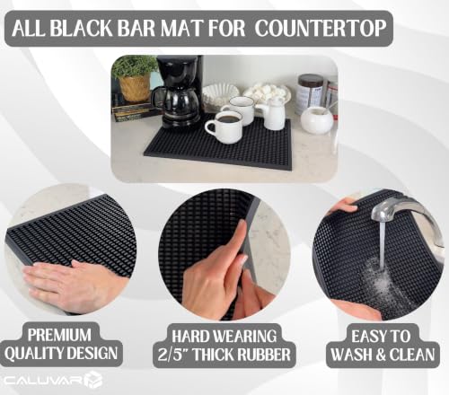 Espresso Tamping Mat 18x12 Black