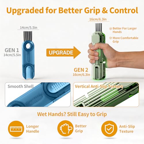 2Pcs 4 in 1 Cup Lid Gap Cleaning Brush Set (2 Count)