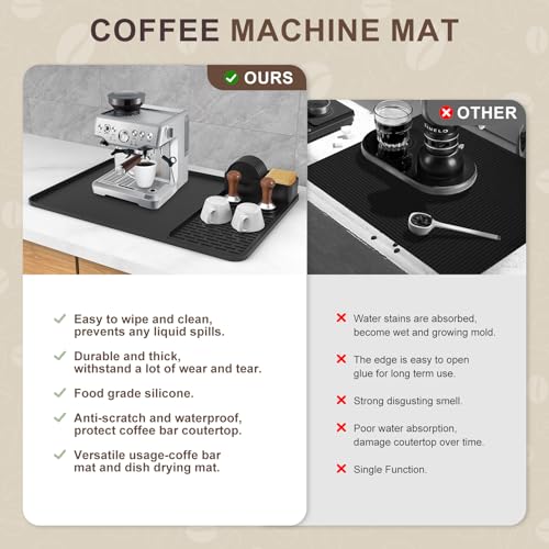 Silicone Coffee Mat with 6 Coasters (7 Count)