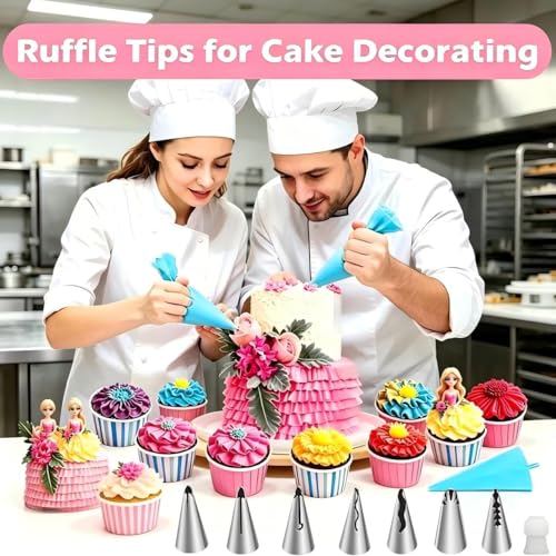 10Pcs Pleated Skirt Ruffle Piping Tips