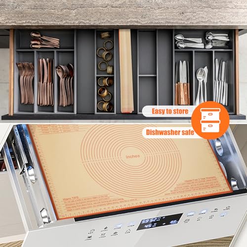 Silicone Pastry Mat 34x26 Inch Nonstick Baking Mat