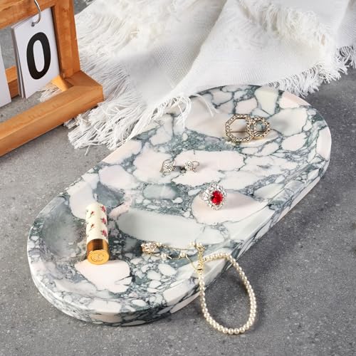 Natural Marble Tray for Bathroom Countertop