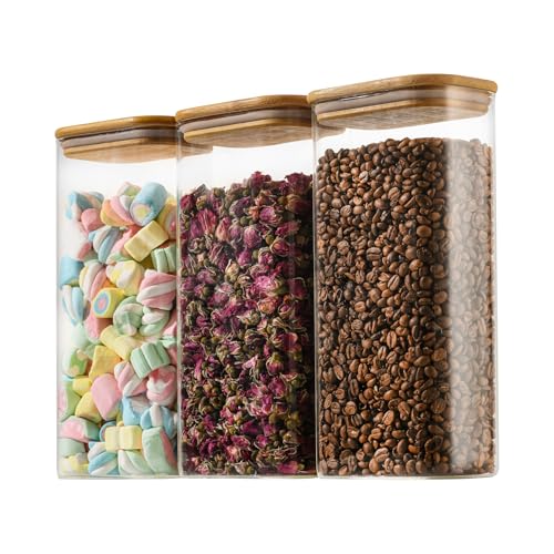 64oz 2Qt Rectangle Glass Storage Containers with Lids 3 (3 Count)