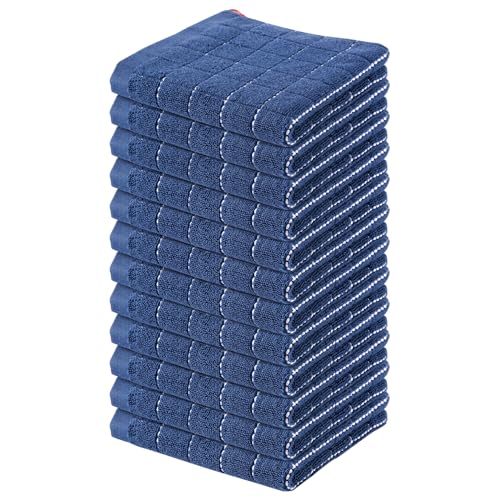 100% Cotton Terry Kitchen Dish Cloths (12 Count)