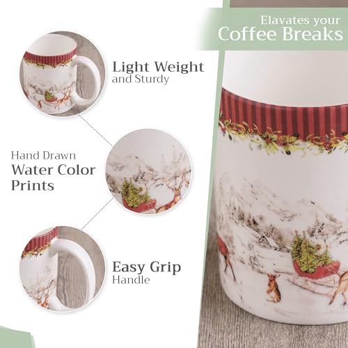 Coffee Mug with Handles Tea Cups