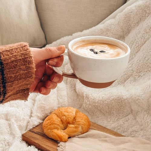 Ceramic Latte Art Mug With Saucer
