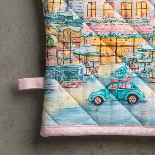 100% Cotton Oven Mitt & Pot Holder Set (2 Count)