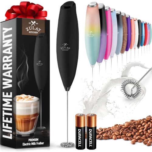 Zulay Powerful Milk Frother for Coffee with Upgraded Titanium Motor