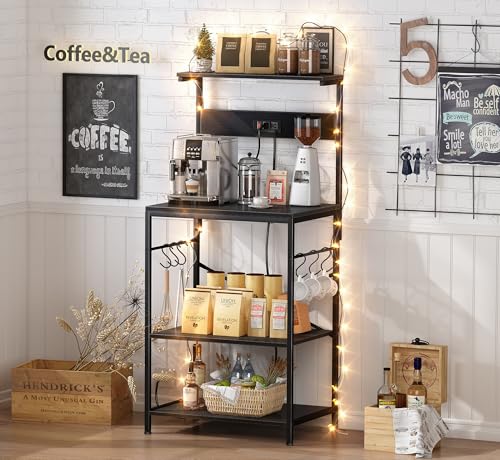 Kitchen Bakers Rack with Power Outlet