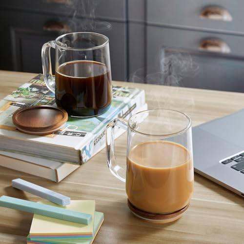 Glass Coffee Mugs (4 Count)