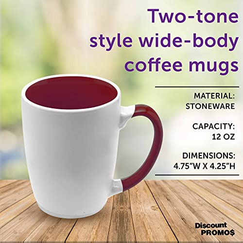 Java Two Tone Coffee Mugs 12 oz. Set of 10 (10 Count)