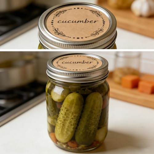 500 Pcs 2" Canning Labels for Jar and Lids (500 Count)