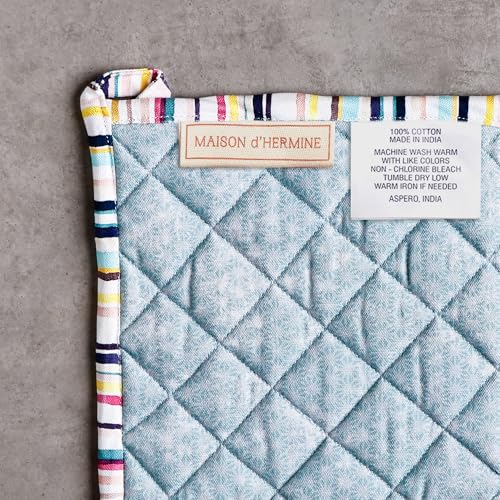 100% Cotton Oven Mitt & Pot Holder Set
