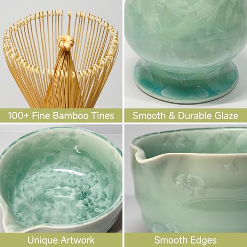 Matcha Whisk Set with Ceramic Bowl