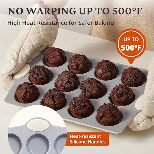 12 Cup Ceramic Nonstick Muffin Pan & Cupcake Tin