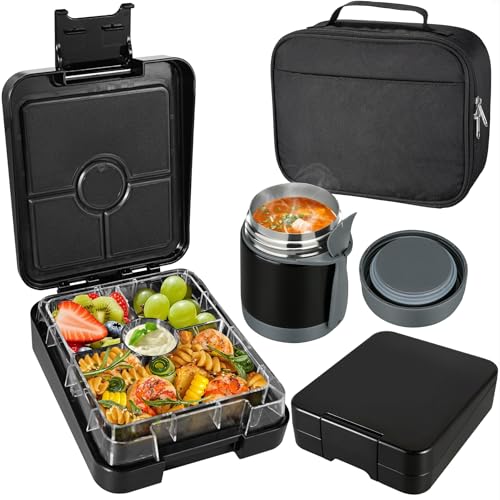 Bento Lunch Box Set With 10oz Soup Thermo
