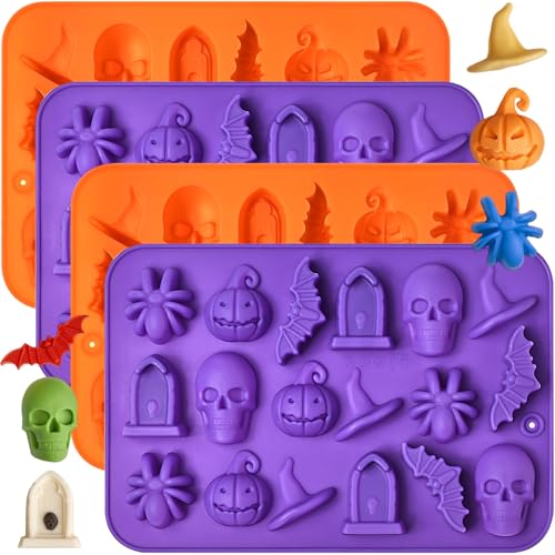 Halloween Chocolate Silicone Molds (4 Count)