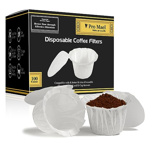 100 Disposable K Cup Paper Filters for Keurig 1.0&2.0 (100 Count)