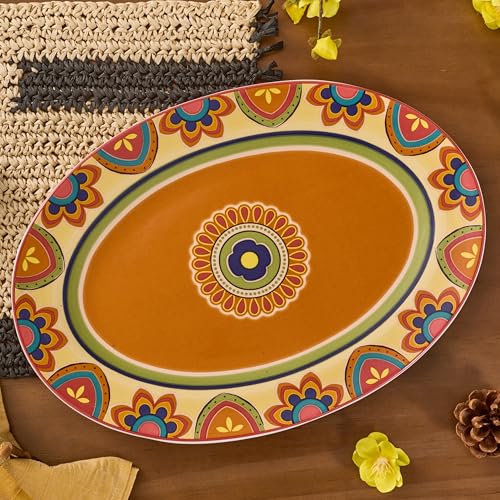 Tunisian 16 plus 14 inch Oval Platters Set (2 Count)