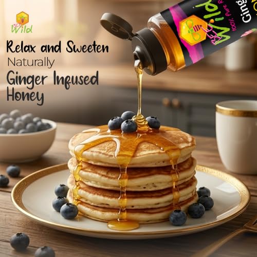 100% Pure Ginger Infused Honey (12 Ounce)