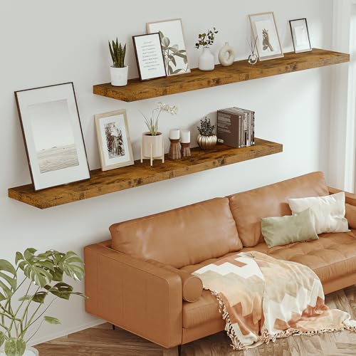 Deep Floating Shelves 72x12” Set of 1